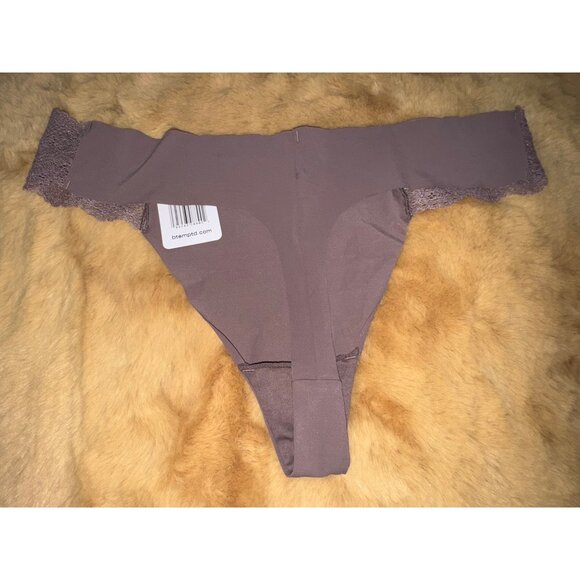 B.tempt'd by Wacoal Women's B.bare Thong, Peppercorn (976267), Size L NWT - Picture 3 of 4